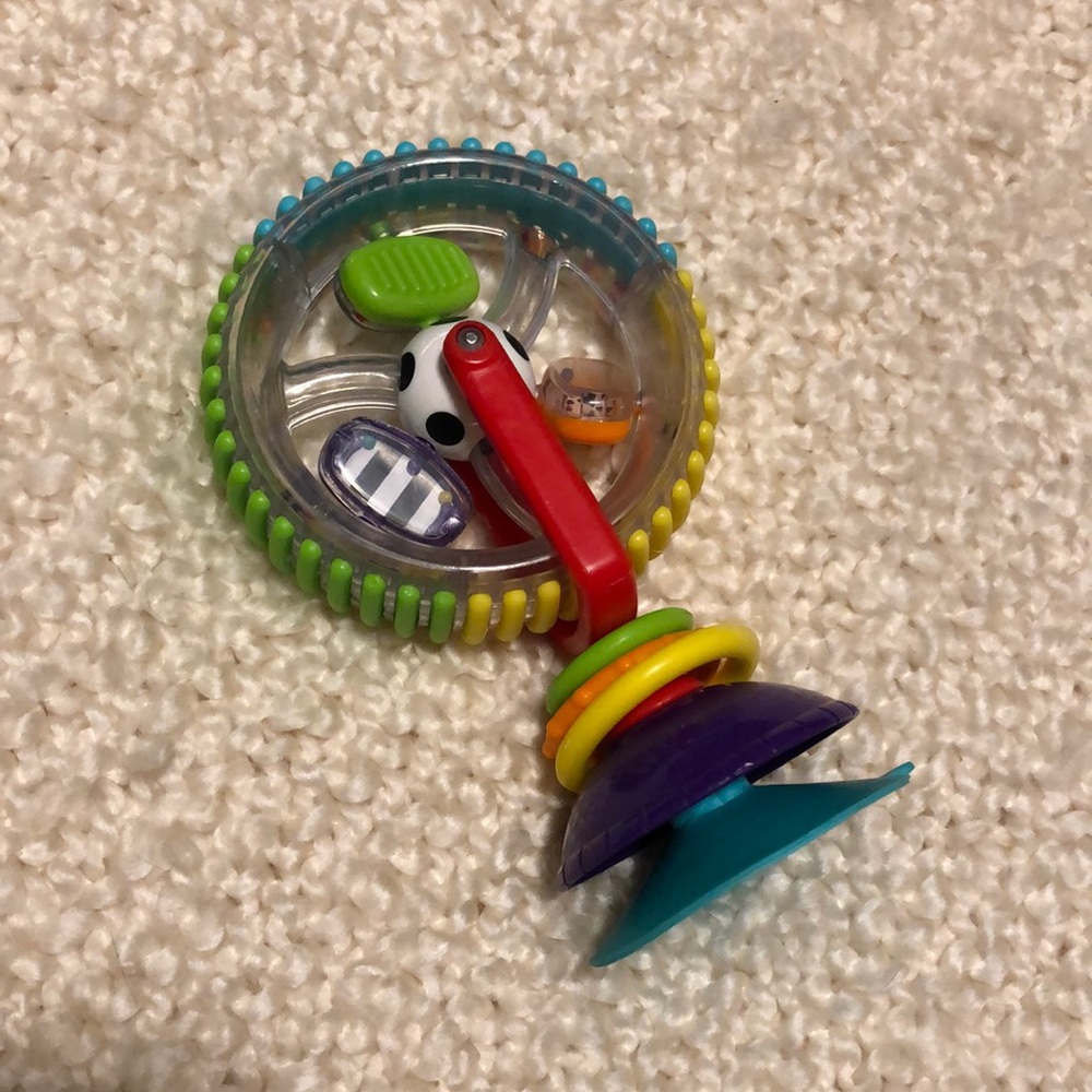 Sassy spinning sensory stimulating toy
